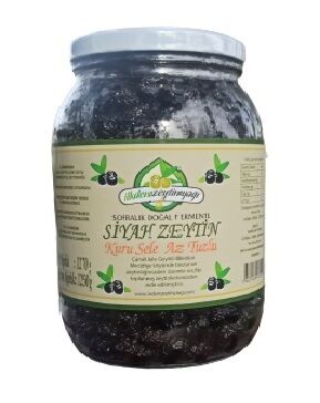 Doğal Fermente Siyah Zeytin Sele Tipi Net: 1250 gr.